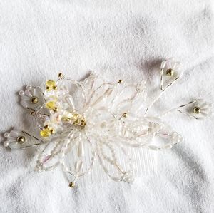 Custom Handmade Flowers Beads Hair Accessory